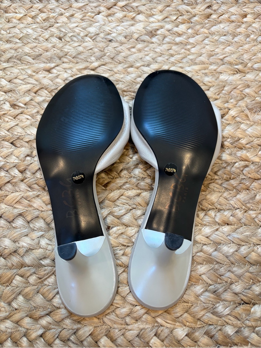 BCBG Light Grey Twisted Mules | Size 7.5 - Picture 4 of 4